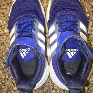 Adidas Kids Royal Blue and White Sneakers